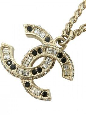 Chanel Necklace Adjuster With Coco Mark Gold Pendant Accessories